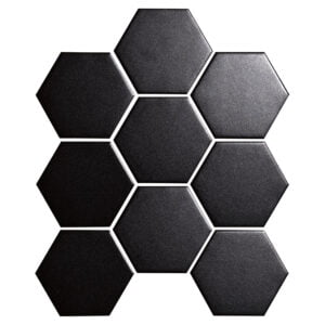 Mosaico cerámico Hexagon Black