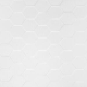 Cerámica Rect. Texturizada Hexagon White